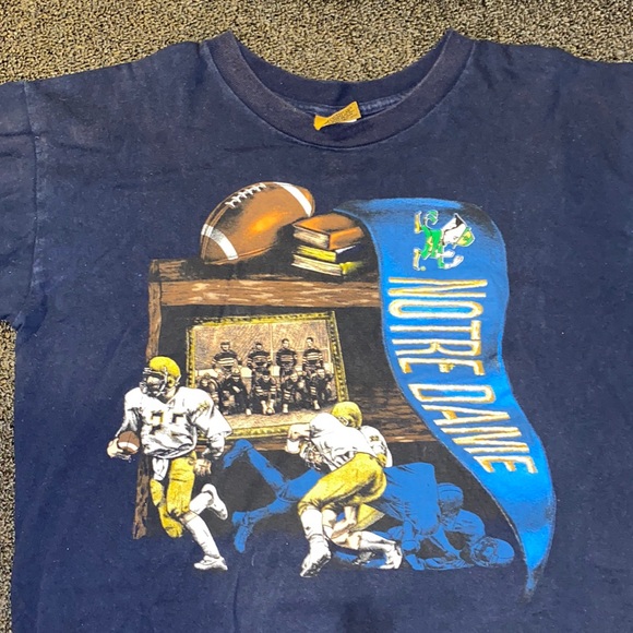 VINTAGE NOTRE DAME NUTMEG TEE - Picture 1 of 2